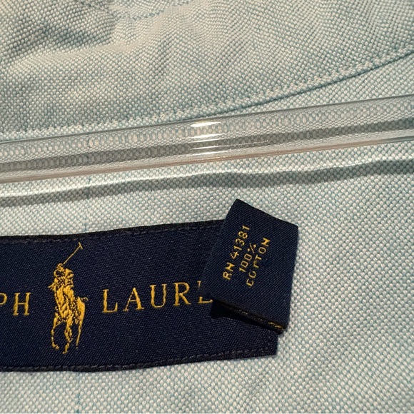 Ralph Lauren long sleeve‎ button up iconic oxford house blue size XL - Picture 6 of 8